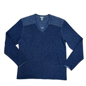 Neiman Marcus Men's 100% Cashmere V-Neck Knit Sweater Mens Size XXL